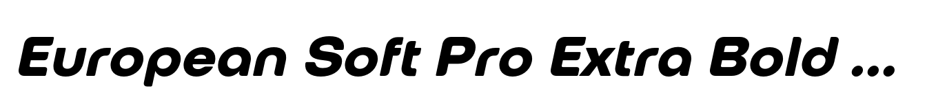 European Soft Pro Extra Bold Italic image